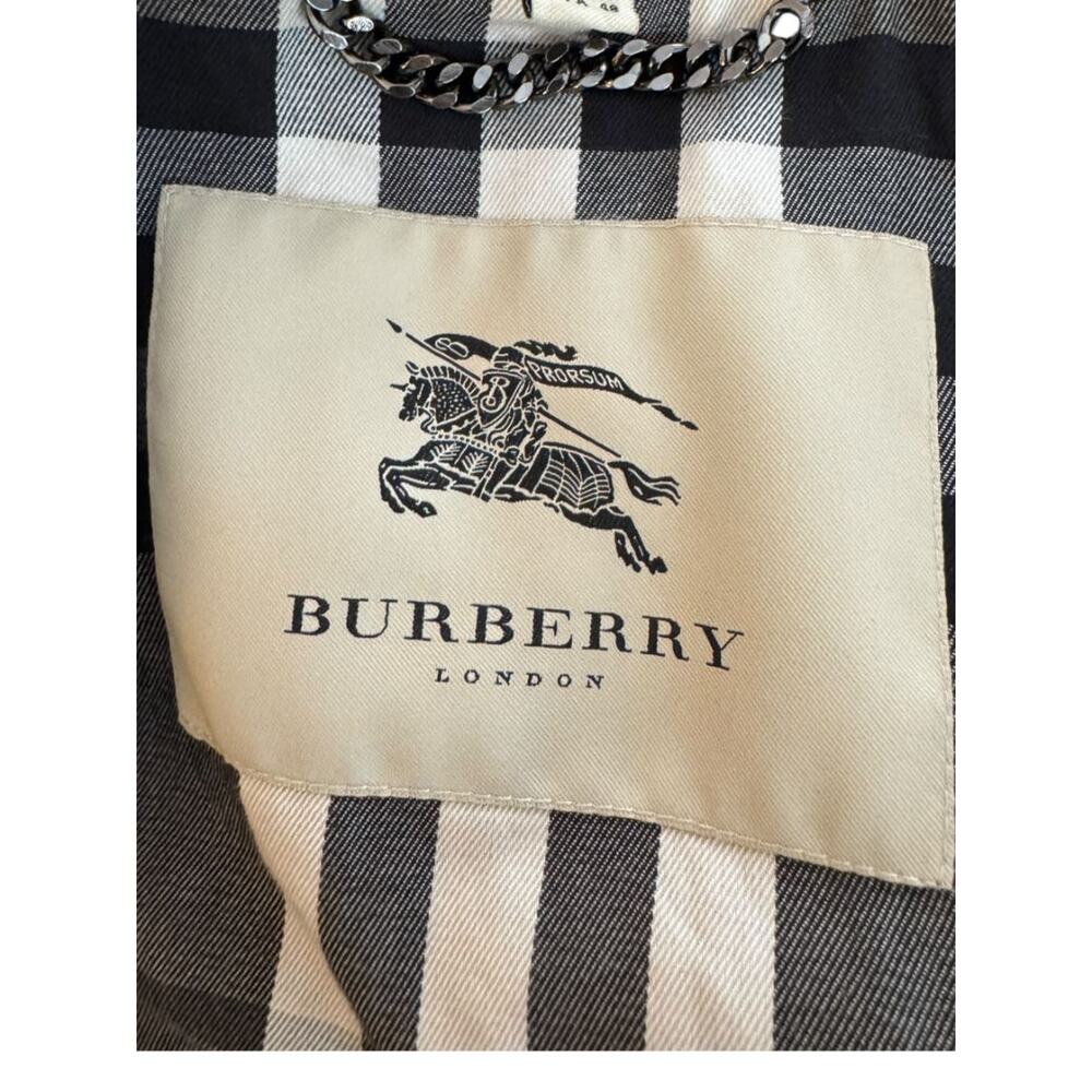Burberry London Black Cotton Trench Coat with Dégradé Studded Details - Picture 15 of 15